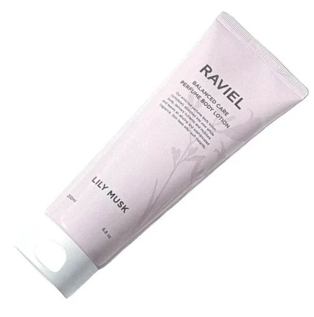 RAVIEL 밸런스드 케어 모이스처라이징 퍼퓸 바디 로션 6.8 fl oz (200ml), 릴리 머스크 / 튜브 로즈 리뷰 사진
