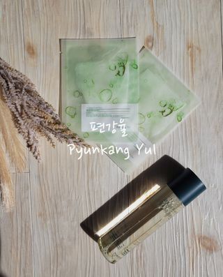 Pyunkang Yul 편강 율 진정 수분 강화 토너 150ml & 진정 마스크팩 10ea — 5점을 준 리뷰어가 2021년 10월 올린 사용 사진