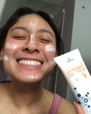 트리티스 US [TREATIS] UV Defence Sun Cream PA+++ / SPF50+ — 5점을 준 리뷰어가 2021년 1월 올린 사용 사진