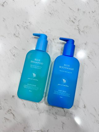 TS 블루에디션(샴푸200ml+바디워시200ml SET) — 5점을 준 리뷰어가 2023년 6월 올린 사용 사진