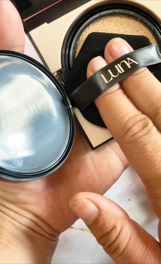 【AK BEAUTY 공식】 도자기 피부 만들기 올인원 베이스 세트 — 5점을 준 리뷰어가 2022년 10월 올린 사용 사진