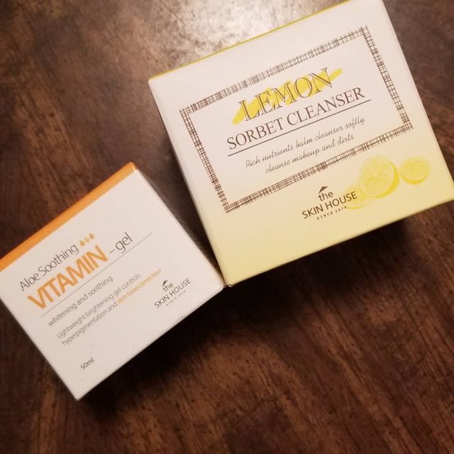 [THE SKIN HOUSE] Lemon Sorbet Cleanser, Aloe Soothing Vitamin Gel 리뷰 사진