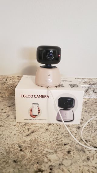 온습도 모니터와 스마트 리모컨이 탑재된 EGLOO cam S4 1080P Wi-Fi 스마트 카메라 — 5점을 준 리뷰어가 2021년 9월 올린 사용 사진