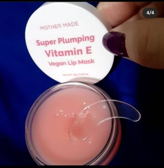 마더메이드 [어머니 만든] 슈퍼 플럼 핑 Vit E 비건 립 마스크 _E — 5점을 준 리뷰어가 2021년 2월 올린 사용 사진