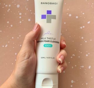 바노바기 코스메틱 바노바기 밀크씨슬 리페어 시카 폼 클렌저 플러스 120ml + 퀵 마스크 플러스 30매 — 5점을 준 리뷰어가 2023년 8월 올린 사용 사진