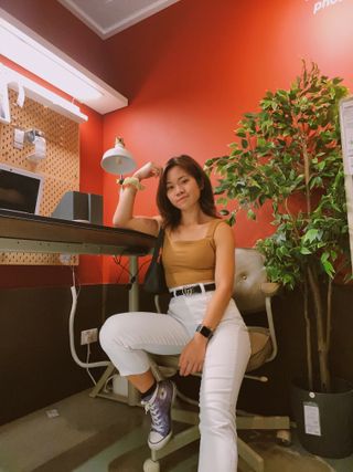 [캔마트]Perfect Pants40verSummer 면 MA05137 Ivory / Black A 쇼트 타입 / B 롱 타입 — 5점을 준 리뷰어가 2021년 8월 올린 사용 사진