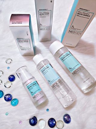 네오젠 더마로지 리얼퍼먼트 마이크로 세트 (토너 150ml, 에센스 150ml, 세럼 30ml, 미스트 115ml) — 5점을 준 리뷰어가 2022년 8월 올린 사용 사진