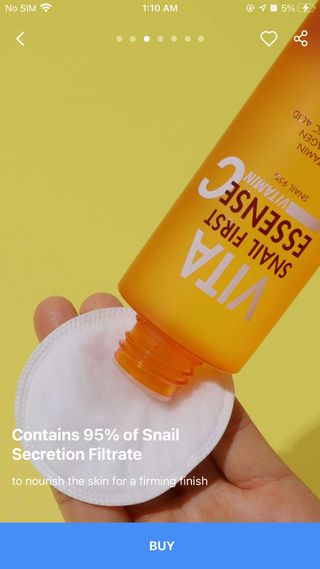 Vita Snail Trio Set [First Essence, Cream, Gel Cleanser] — 5점을 준 리뷰어가 2021년 9월 올린 사용 사진