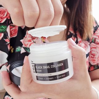 COXIR 블랙 스네일 콜라겐 크림 50ml &amp; 세라마이드 마이크로 더마 클렌저 120ml — 5점을 준 리뷰어가 2021년 8월 올린 사용 사진