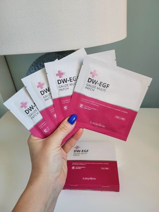 이지듀 이지 듀 DW-EGF 크림 다이브 솜 / 거즈 멀티 패치 — 4점을 준 리뷰어가 2021년 2월 올린 사용 사진