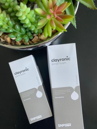 클레이로닉 스크럽 폼 120g + 포어팩 55ml 세트 — 5점을 준 리뷰어가 2021년 8월 올린 사용 사진