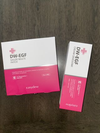 이지듀 이지 듀 DW-EGF 크림 다이브 솜 / 거즈 멀티 패치 — 5점을 준 리뷰어가 2021년 2월 올린 사용 사진