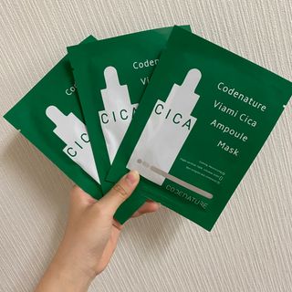 코드네이처 비아미 시카 더블 앰플 과 마스크[5장] — 5점을 준 리뷰어가 2021년 7월 올린 사용 사진