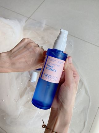 네오젠 더마로지 시카 리페어 스네일 에센스 100ml+ 크림 50g 세트 — 4.5점을 준 리뷰어가 2022년 8월 올린 사용 사진