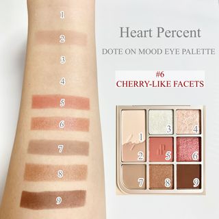 하트퍼센트 Heart Percent Dote on Mood Eye Palette CHERRY-LIKE FACETS — 5점을 준 리뷰어가 2021년 11월 올린 사용 사진