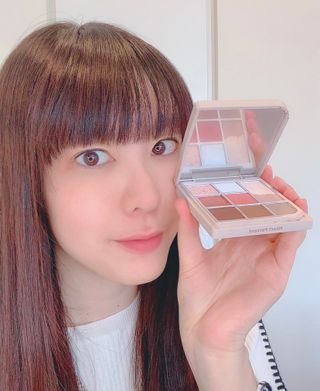 하트퍼센트 Heart Percent Dote on Mood Eye Palette CHERRY-LIKE FACETS — 5점을 준 리뷰어가 2021년 11월 올린 사용 사진