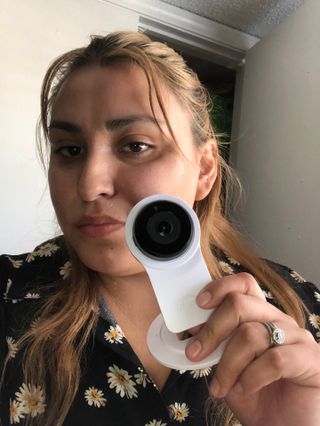 온습도 모니터와 스마트 리모컨이 탑재된 EGLOO cam S4 1080P Wi-Fi 스마트 카메라 — 4점을 준 리뷰어가 2021년 6월 올린 사용 사진