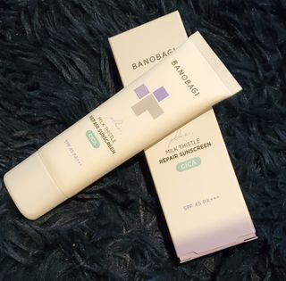 바노바기 코스메틱 바노바기 밀크씨슬 리페어 시카 선스크린 플러스 50ml — 5점을 준 리뷰어가 2023년 10월 올린 사용 사진