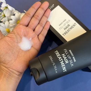 나인레스 매지나인 필 업 실크 트리트먼트 200ml 6.76 fl. 온스 유형에 남겨 — 5점을 준 리뷰어가 2022년 1월 올린 사용 사진