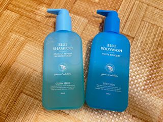 TS 블루 에디션 (블루 샴푸 200ml + 블루 바디 워시 200ml) — 3.5점을 준 리뷰어가 2023년 6월 올린 사용 사진