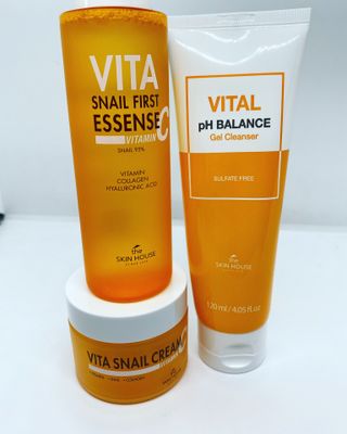Vita Snail Trio Set [First Essence, Cream, Gel Cleanser] — 4점을 준 리뷰어가 2021년 8월 올린 사용 사진