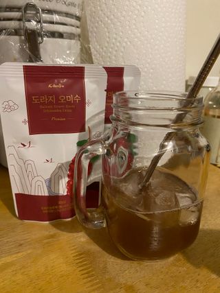 [K-doraji] Omija Berry Drink–80ml pouches of Bellflower Root Concentrate with Omija Berry — 4.5점을 준 리뷰어가 2021년 7월 올린 사용 사진