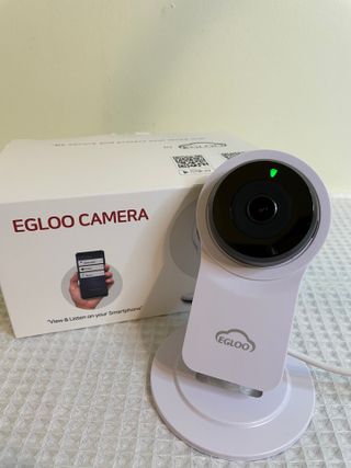 온습도 모니터와 스마트 리모컨이 탑재된 EGLOO cam S4 1080P Wi-Fi 스마트 카메라 — 4.5점을 준 리뷰어가 2021년 6월 올린 사용 사진
