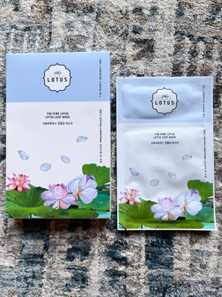 제주 보태니컬 선크림/더 퓨어 로터스 어메니티 세트/연꽃잎 마스크 - 진정 — 5점을 준 리뷰어가 2022년 11월 올린 사용 사진