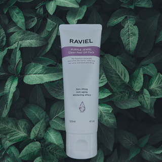라비엘 RAVIEL 퍼플 쥬얼 클린 필 오프 팩, 마일드 블랙헤드 리무버, 4.1 fl oz(120ml) — 4점을 준 리뷰어가 2023년 4월 올린 사용 사진