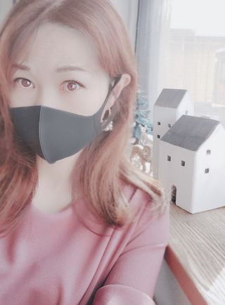 세탁하고 몇 번 사용할 수 있는 위생적인 소프트 마스크(소프트 퍼프 원단/흡한 원단) — 3.5점을 준 리뷰어가 2022년 1월 올린 사용 사진