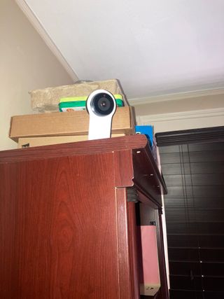 온습도 모니터와 스마트 리모컨이 탑재된 EGLOO cam S4 1080P Wi-Fi 스마트 카메라 — 5점을 준 리뷰어가 2021년 6월 올린 사용 사진