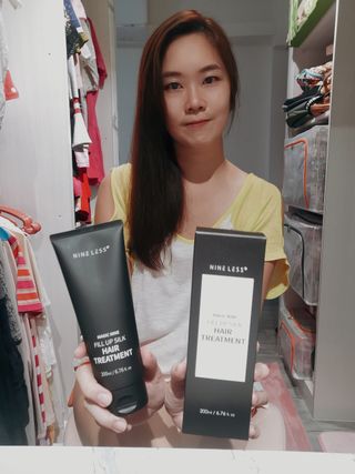 나인레스 매지나인 필 업 실크 트리트먼트 200ml 6.76 fl. 온스 유형에 남겨 — 5점을 준 리뷰어가 2022년 1월 올린 사용 사진