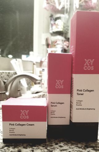 Pink Collagen Line [Toner, Serum, Cream] — 5점을 준 리뷰어가 2021년 10월 올린 사용 사진