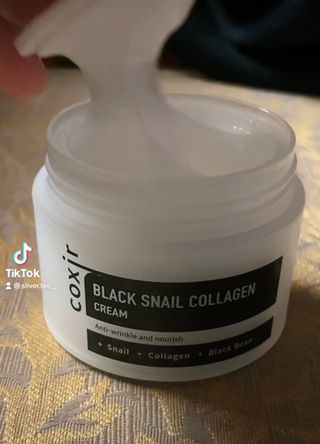 COXIR 블랙 스네일 콜라겐 크림 50ml &amp; 세라마이드 마이크로 더마 클렌저 120ml — 5점을 준 리뷰어가 2021년 8월 올린 사용 사진