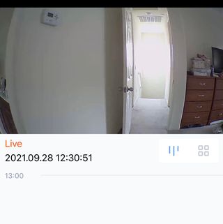 온습도 모니터와 스마트 리모컨이 탑재된 EGLOO cam S4 1080P Wi-Fi 스마트 카메라 — 3점을 준 리뷰어가 2021년 9월 올린 사용 사진