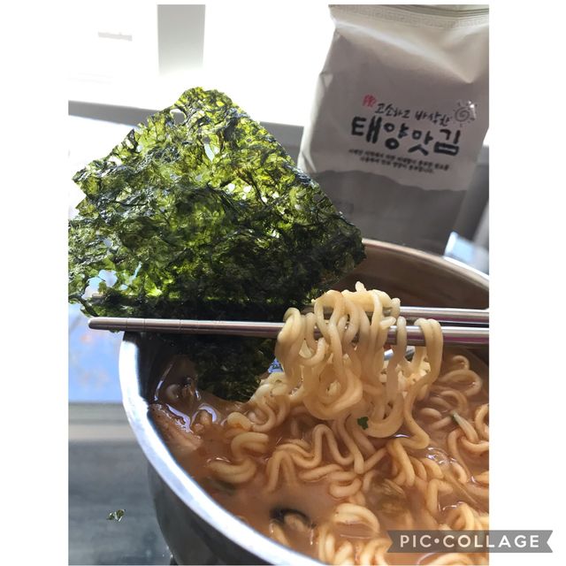 [태양맛김]한국산 유기농 김밥 100정 (4g X 6팩) 리뷰 사진