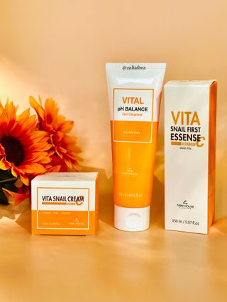 Vita Snail Trio Set [First Essence, Cream, Gel Cleanser] — 5점을 준 리뷰어가 2021년 8월 올린 사용 사진