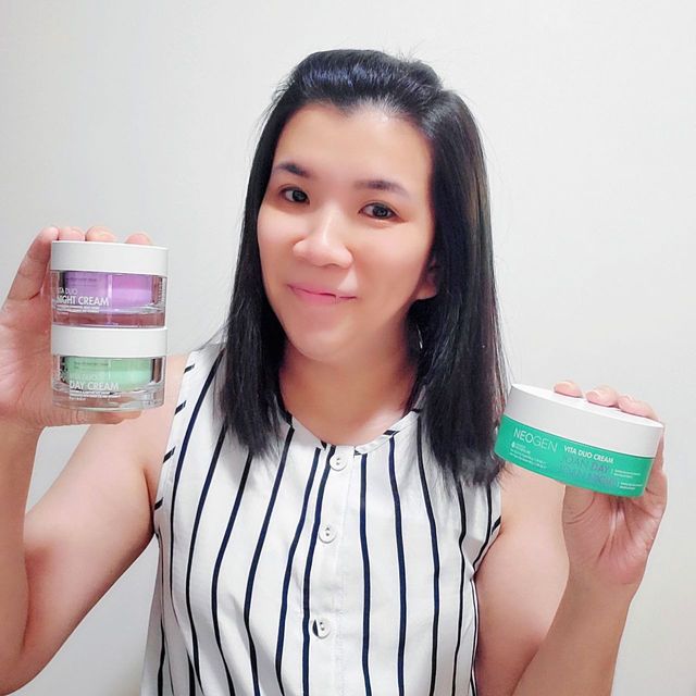 네오젠 비타 듀오 데이 나이트 크림 세트(100g) + 데이 크림(50g) + 나이트 크림(50g) 리뷰 사진