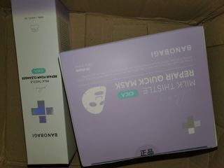 바노바기 코스메틱 바노바기 밀크씨슬 리페어 시카 폼 클렌저 플러스 120ml + 퀵 마스크 플러스 30매 — 5점을 준 리뷰어가 2023년 8월 올린 사용 사진