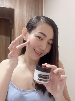 COXIR 블랙 스네일 콜라겐 크림 50ml &amp; 세라마이드 마이크로 더마 클렌저 120ml — 4.5점을 준 리뷰어가 2021년 8월 올린 사용 사진