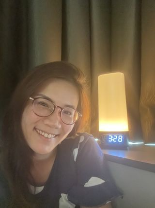 스마트조명소화기 블럭(VLCOK) 스마트조명소화기 블럭VLOCK 디지털시계 조명수유등/무드등화재감지 및 알람 투척식소화기 탑재 — 3점을 준 리뷰어가 2022년 3월 올린 사용 사진