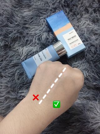 제주인디 폴리인디고 브라이트닝 선크림 — 4.5점을 준 리뷰어가 2021년 6월 올린 사용 사진