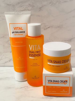 Vita Snail Trio Set [First Essence, Cream, Gel Cleanser] — 5점을 준 리뷰어가 2021년 9월 올린 사용 사진