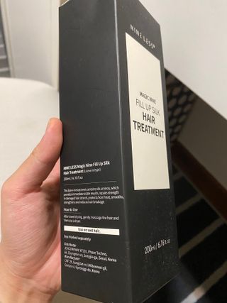 나인레스 매지나인 필 업 실크 트리트먼트 200ml 6.76 fl. 온스 유형에 남겨 — 4.5점을 준 리뷰어가 2022년 1월 올린 사용 사진