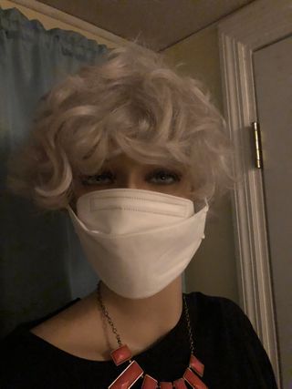 퓨리타스 이지 브레스 마스크 KF94 4겹 위생 개별 포장 3D 코리아 마스크 10팩 — 5점을 준 리뷰어가 2021년 1월 올린 사용 사진