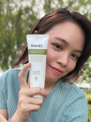 (MY) 라비엘 쑥 그린머드 팩투폼 페이스 클렌저, 4.1fl oz(120ml), 2-in-1 멀티 클렌저 — 3점을 준 리뷰어가 2023년 3월 올린 사용 사진