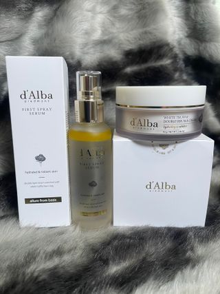 구매평용[dAlba] Exclusive duo - Italian White Truffle First Spray Serum  + Double Serum & Cream — 5점을 준 리뷰어가 2025년 1월 올린 사용 사진