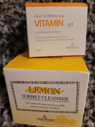 [THE SKIN HOUSE] Lemon Sorbet Cleanser, Aloe Soothing Vitamin Gel — 5점을 준 리뷰어가 2021년 12월 올린 사용 사진