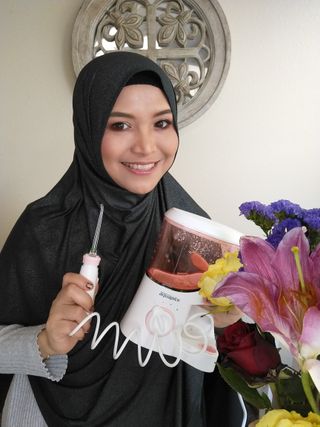 Aquapick AQ-350 물 Flosser 전기 치과 수조 치아 용 전문 구강 세정기 — 5점을 준 리뷰어가 2022년 5월 올린 사용 사진