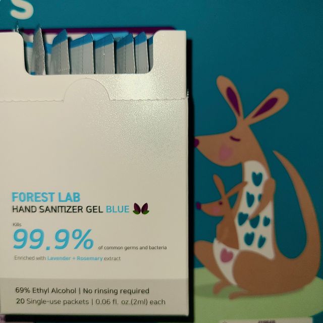 FOREST LAB 손 소독제 젤 일회용 패킷 리뷰 사진